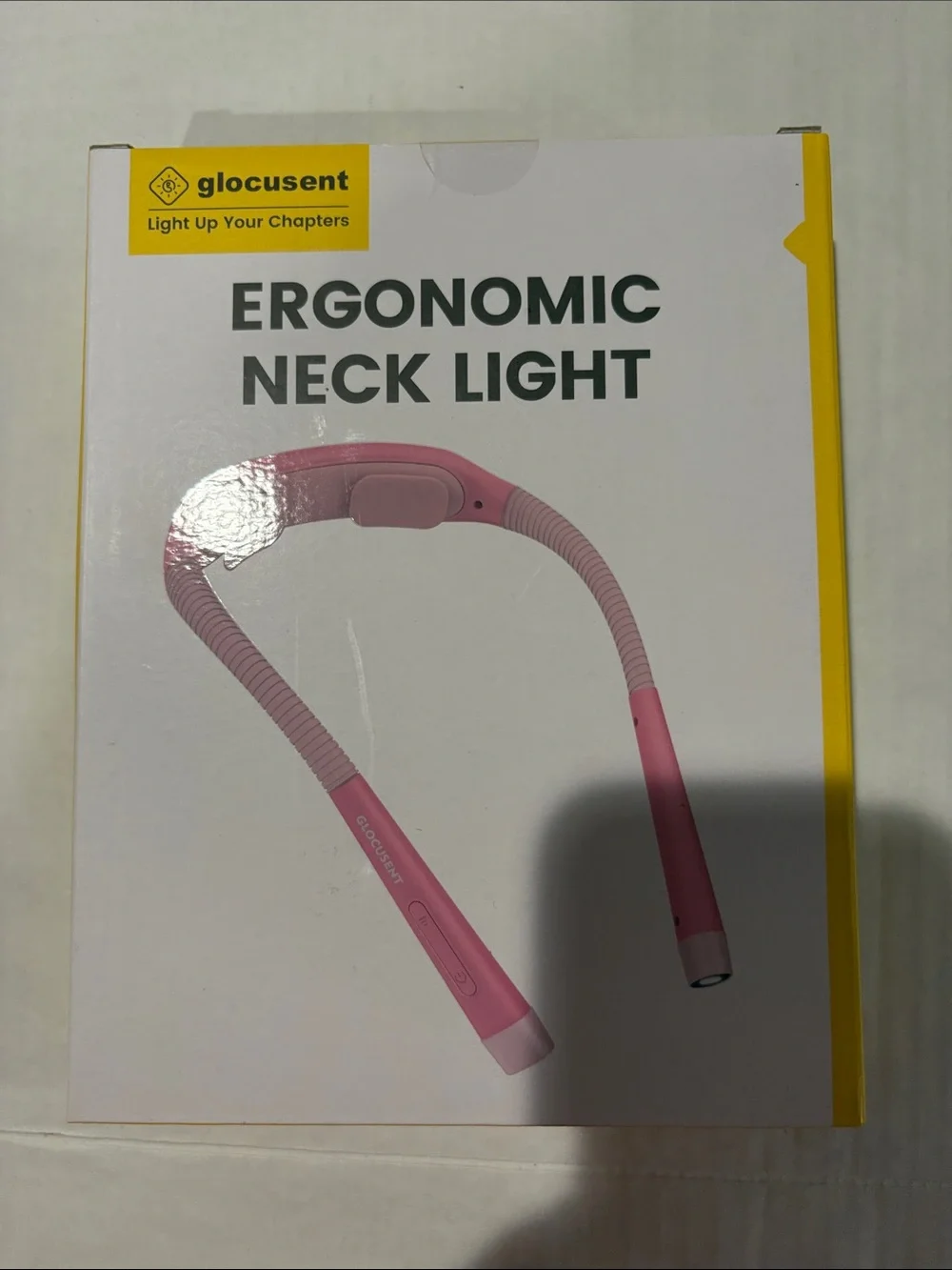 Glocusent Ergonomic Neck Light - Pink Hands-Free LED